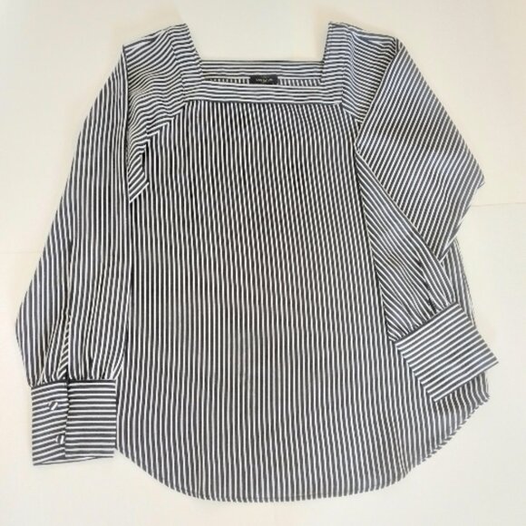 !NEW! Ann Taylor Long Sleeve Striped Blouse | Size XS - Picture 3 of 8